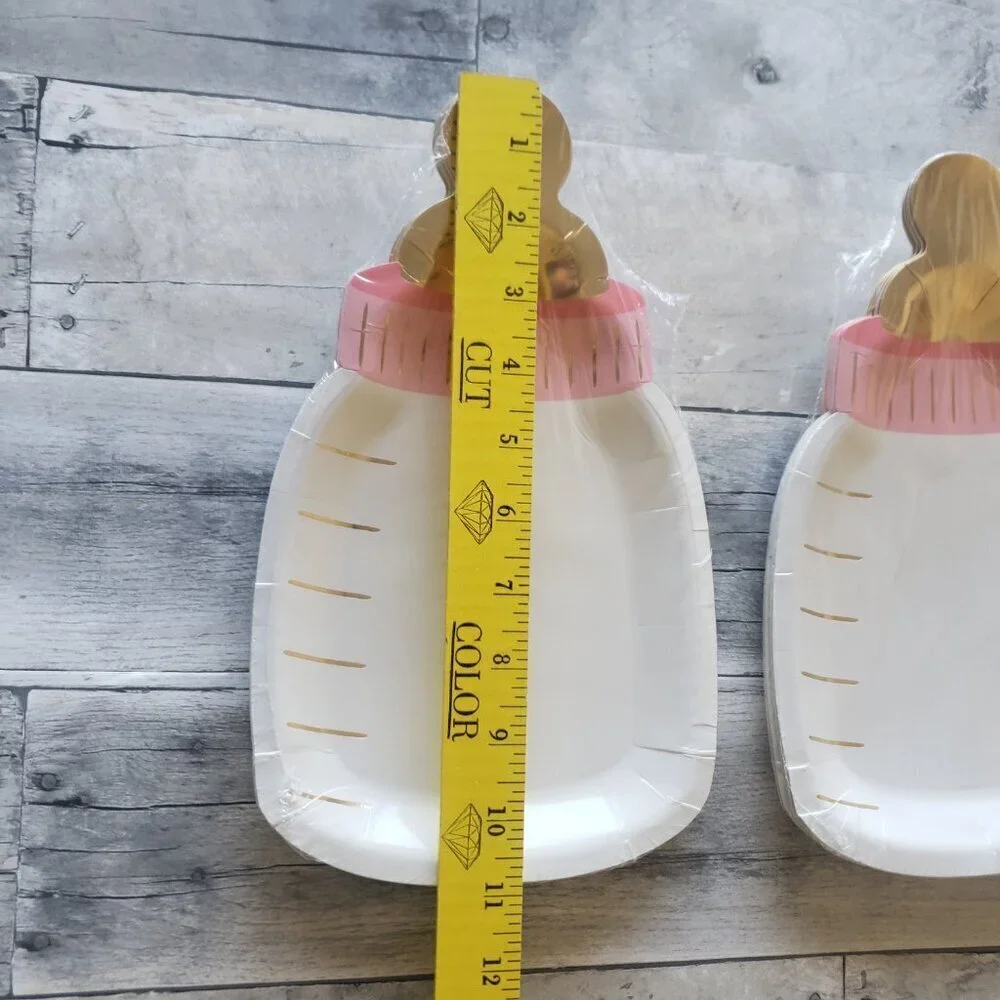 NWT - My Mind's Eye Paper Baby Pink Bottle - set of 24